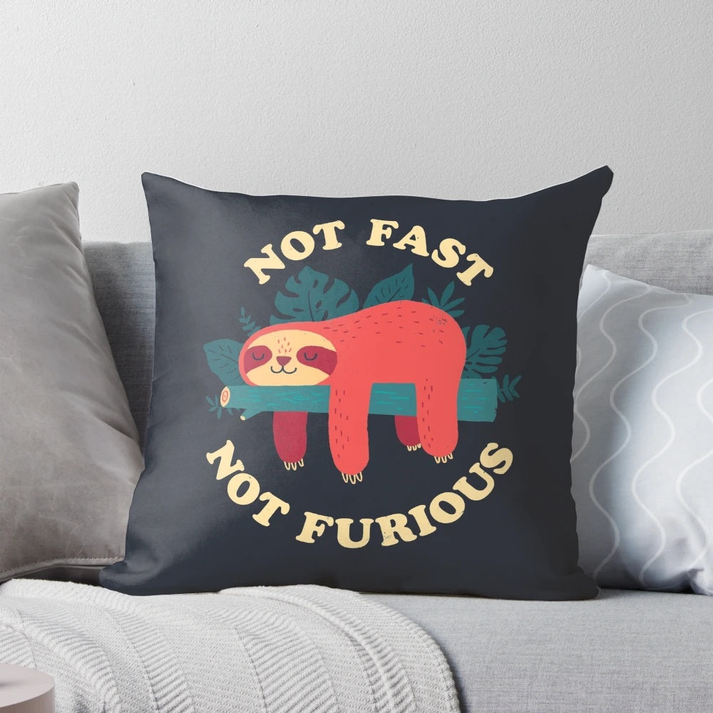 A soft, plush pillow designed with a sloth-inspired design for comfortable and relaxing naps.
