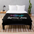 Soft, plush sunlight-colored blanket inspired by the music of Australian indie band Spacey Jane