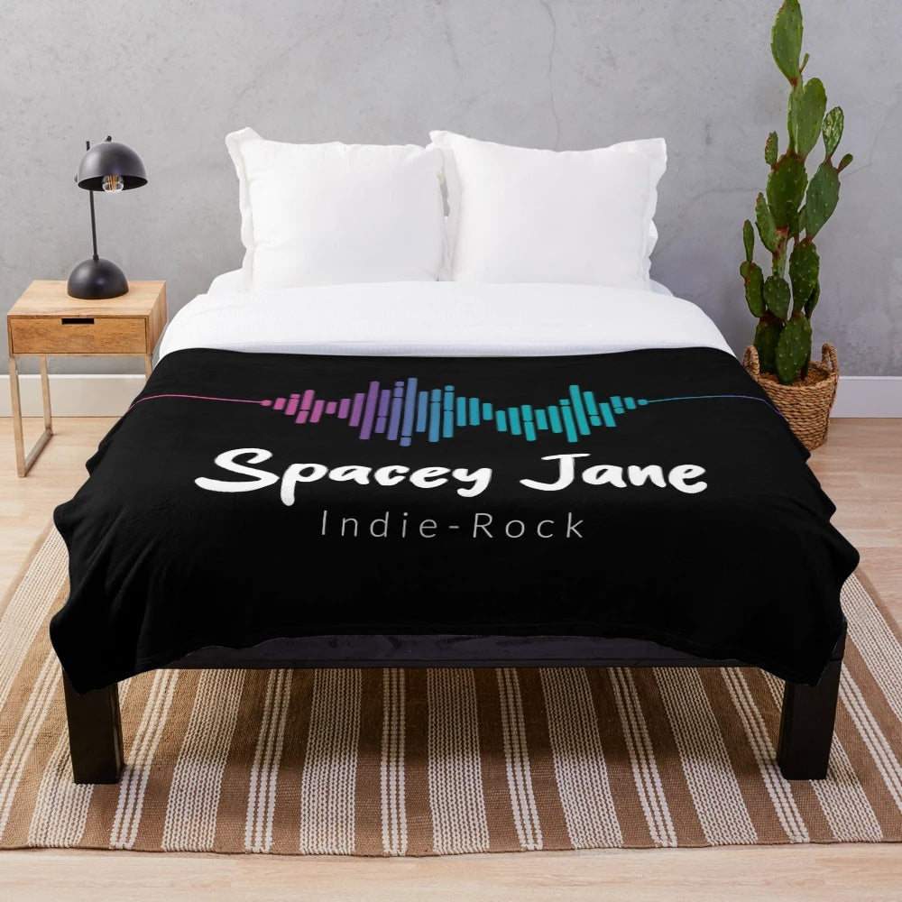 Soft, plush sunlight-colored blanket inspired by the music of Australian indie band Spacey Jane