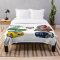 Transformers Rescue Bots Plush Blanket with Vehicles