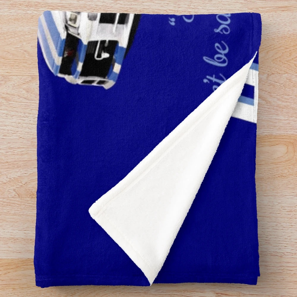 Plush blanket with fast and furious movie-inspired design featuring Brian O'Connor, Paul Walker, and car racing