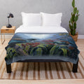 Plush Tui Bird Blanket Featuring Livia Dias' Artwork