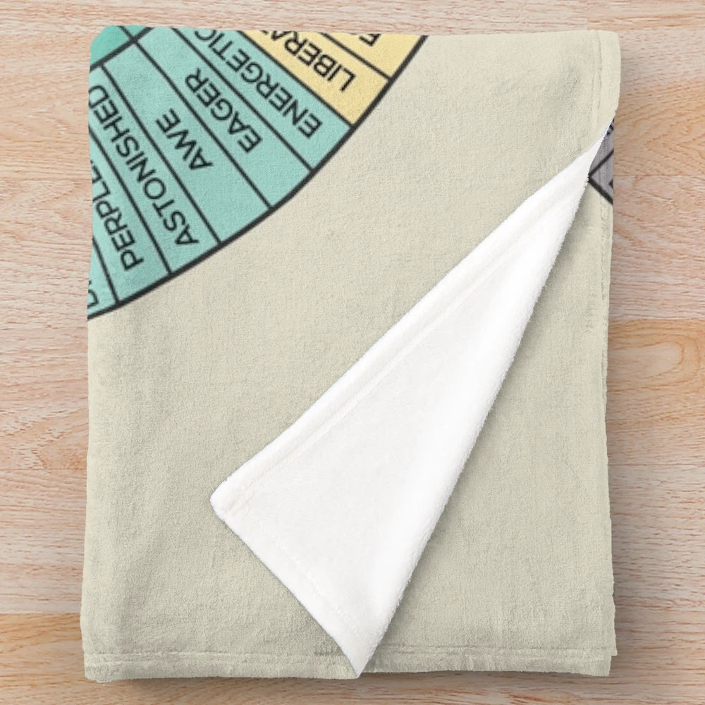 Wheel of Emotions Plush Blanket