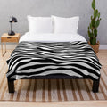 Soft and Plush Zebra Skin Pattern Blanket