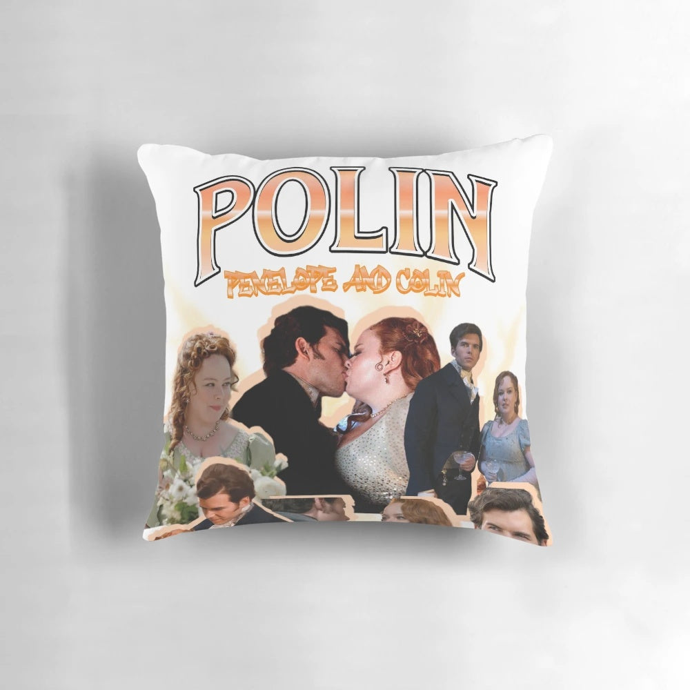 Polin Pillow featuring cute illustrations of characters from a popular TV show