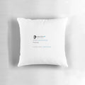 Political protest pillow featuring Dylan O'Brien's anti-Trump tweet