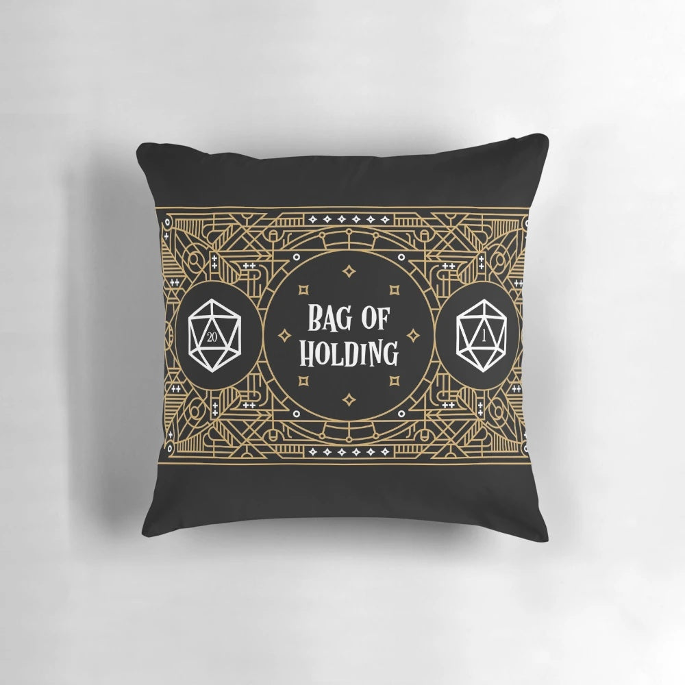 Polyhedral dice bag of holding for Dungeons and Dragons and other tabletop roleplaying games