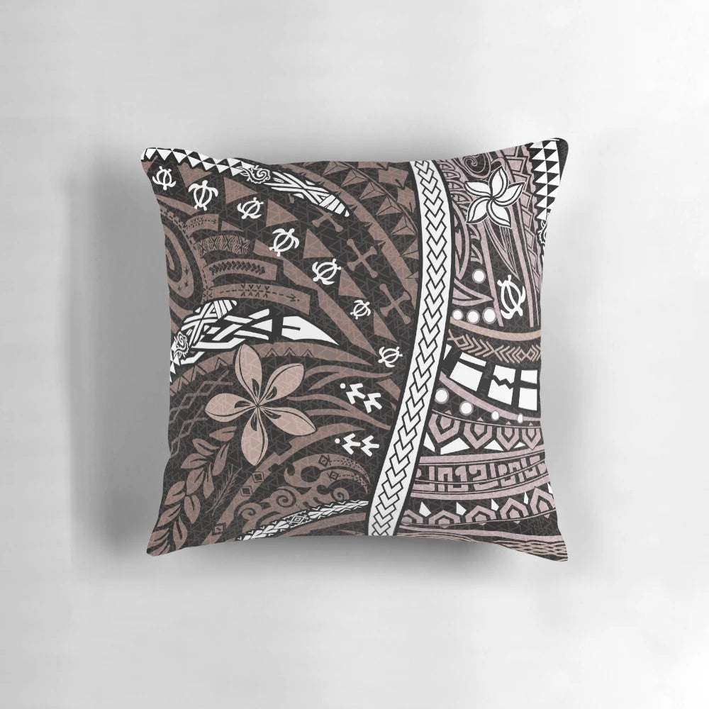 Polynesian tribal artboard 2036 pillow featuring Samoan, Hawaiian, and French Polynesian design elements