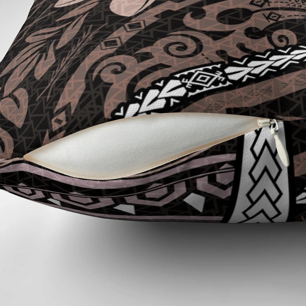 Polynesian tribal artboard 2036 pillow featuring Samoan, Hawaiian, and French Polynesian design elements