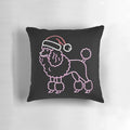 Poodle Neon Christmas T-Shirt with festive holiday design for poodle and dog lovers