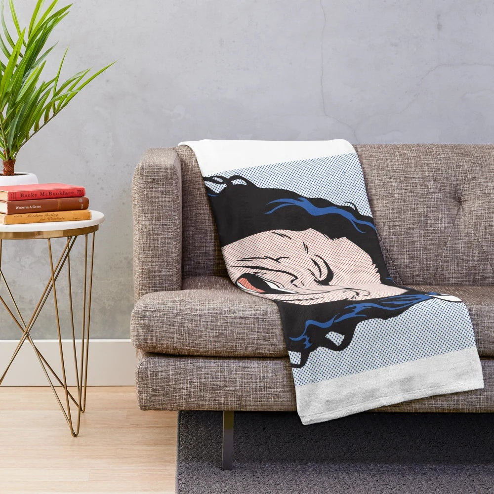 Pop art-style "You're Tearing Me Apart, Lisa!" plush blanket inspired by The Disaster Artist