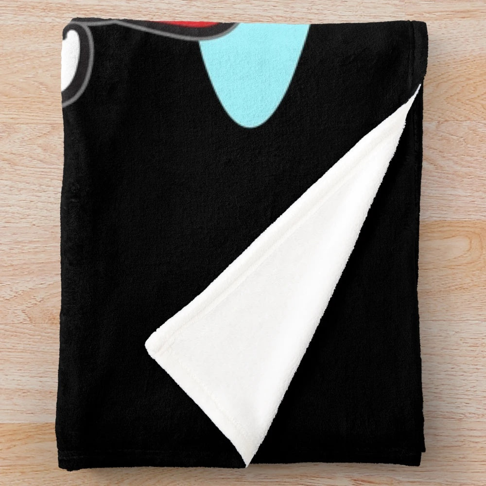 Popcorn plush blanket for movie theater fans and movie night lovers