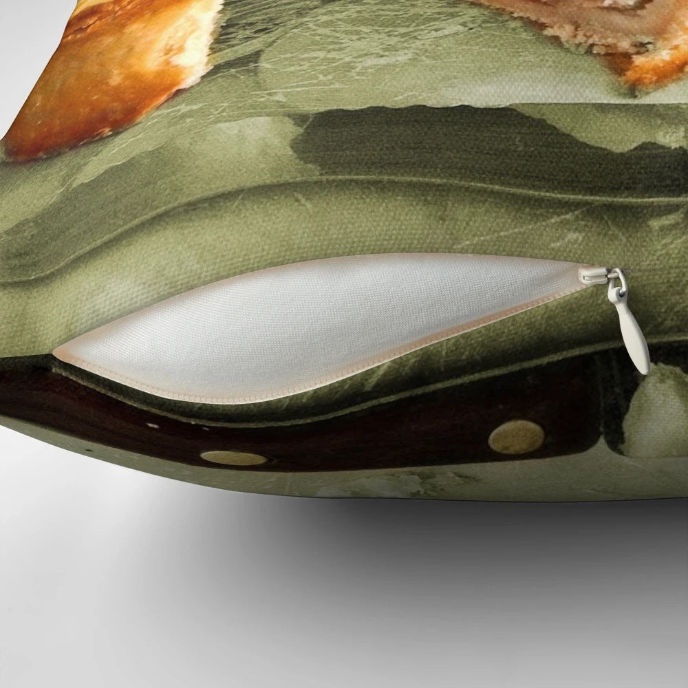 Soft and plush pillow featuring a realistic porky pie design, perfect for food lovers and those seeking comfort during isolation.