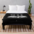 Porsche 911 turbo inspired plush blanket with illustration graphics
