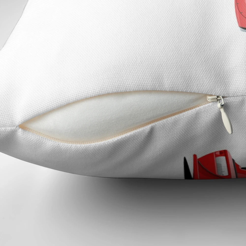 RWB 964 Pillow featuring Porsche 964 and Rauhweltbegriff design