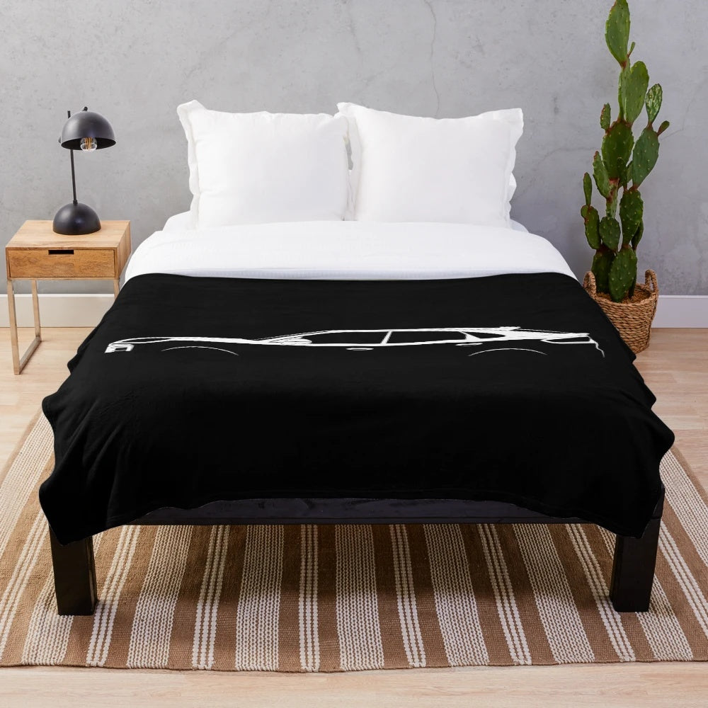 Porsche Cayenne Turbo GT Coupe Silhouette Plush Blanket