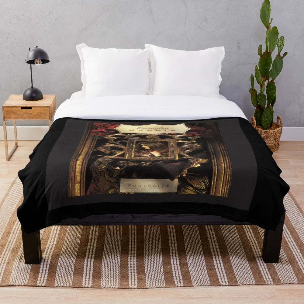 Portraits Plush Blanket featuring Emmylou Harris album artwork