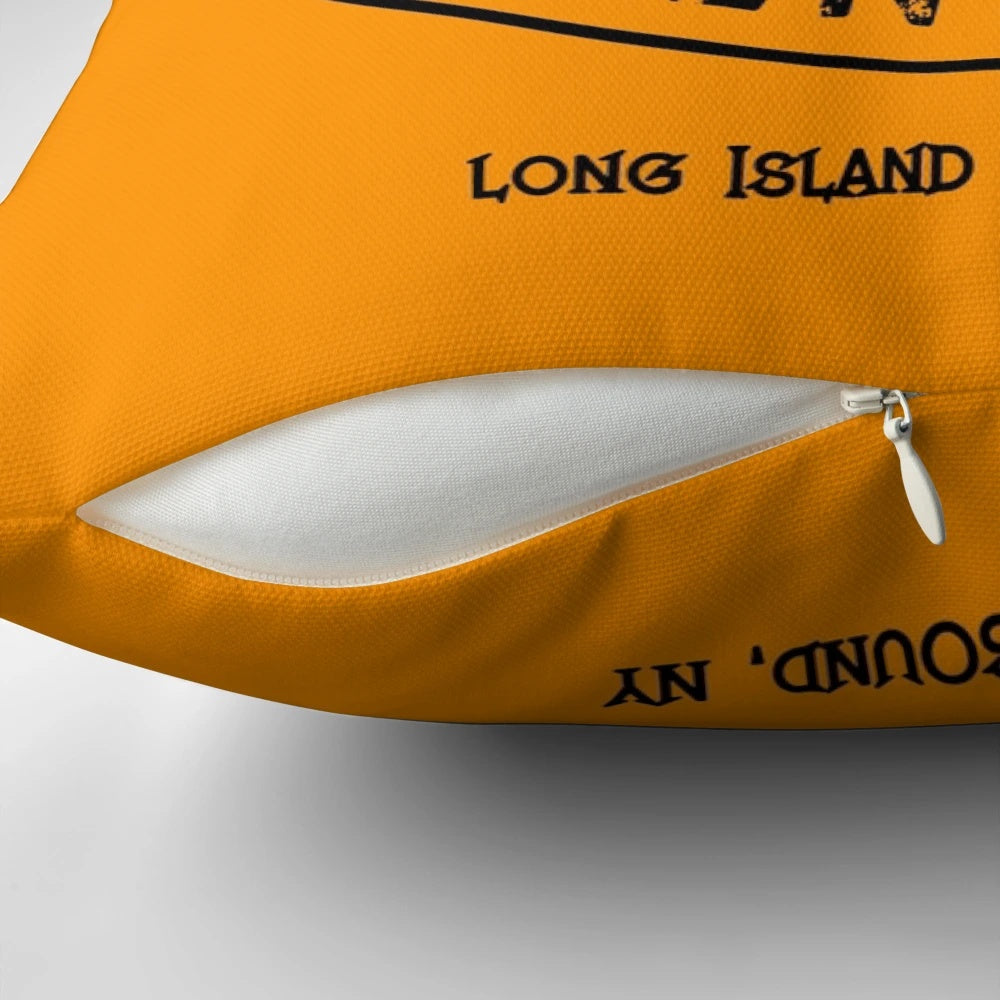 Plush pillow featuring the Poseidon symbol and inspired by the Percy Jackson book series
