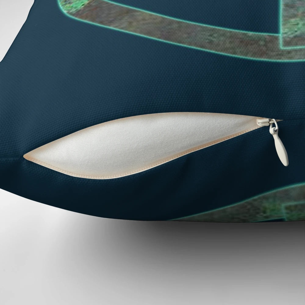 Poseidon Pillow featuring the iconic trident symbol and inspired by the world of Percy Jackson