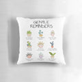 Gentle Reminders Positive Affirmations Pillow for Mental Health and Wellbeing