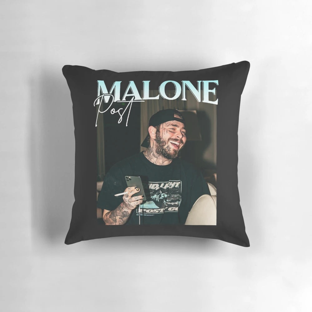 Post Malone Twelve Carat Tour Pillow featuring Ghost Malone design