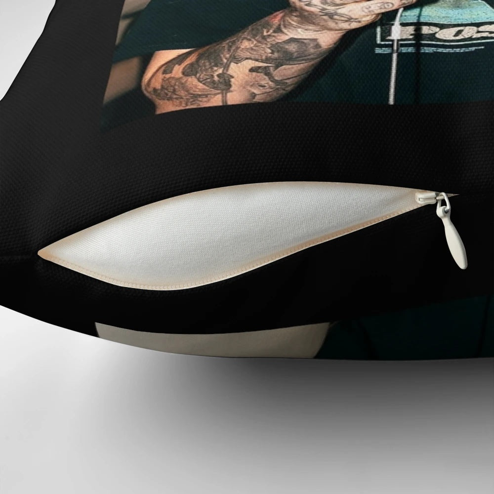 Post Malone Twelve Carat Tour Pillow featuring Ghost Malone design