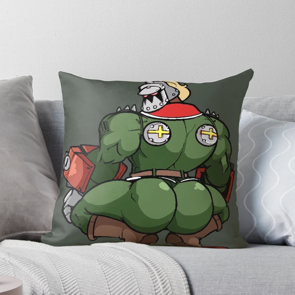 Potemkin inspired anime-style body pillow featuring the character from the Guilty Gear video game series.