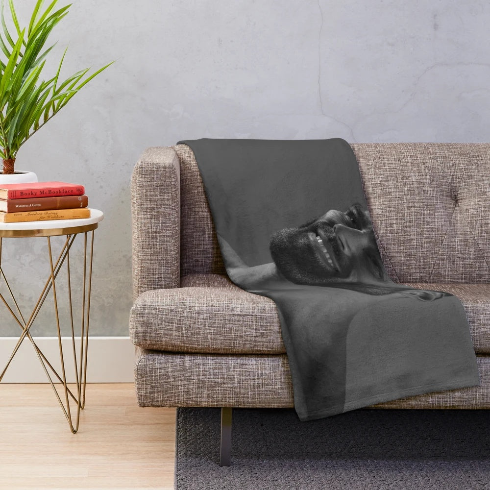 Powerful Giga Chad Plush Blanket with Muscular Design