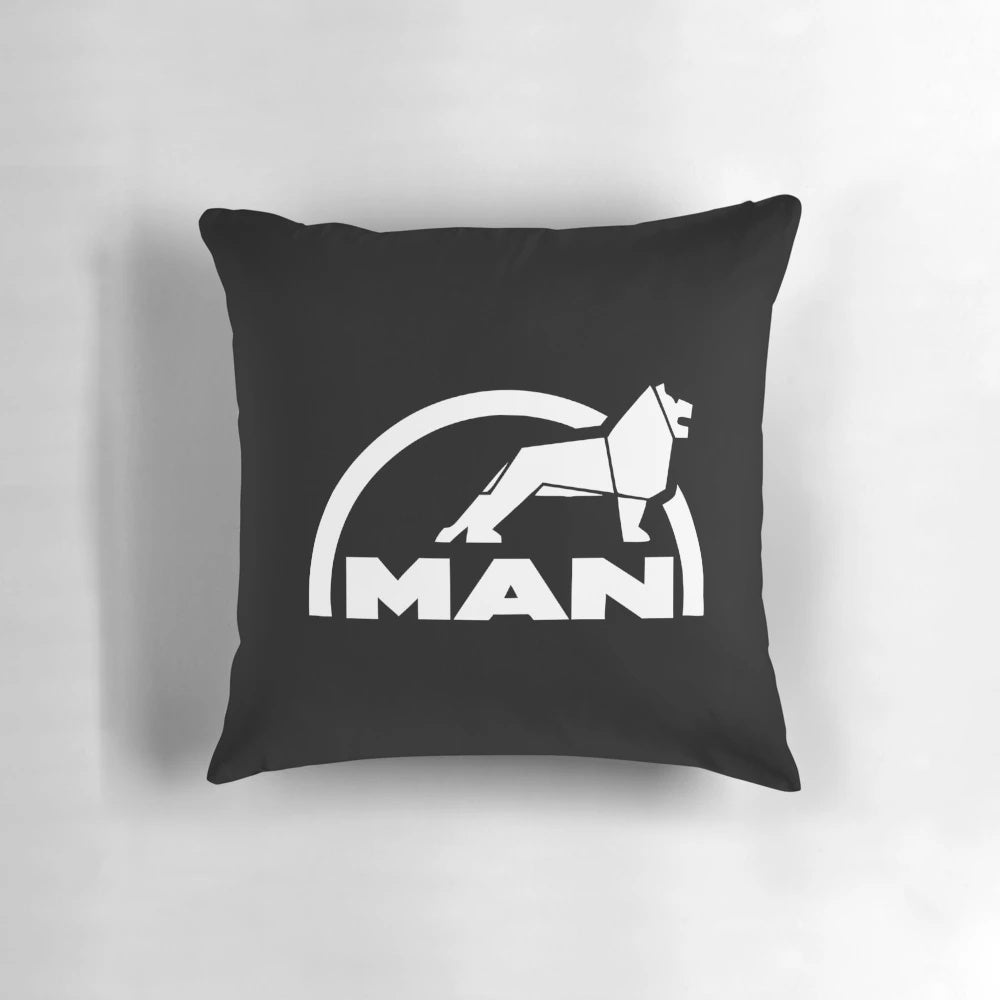 Soft and durable man-themed heavy truck pillow