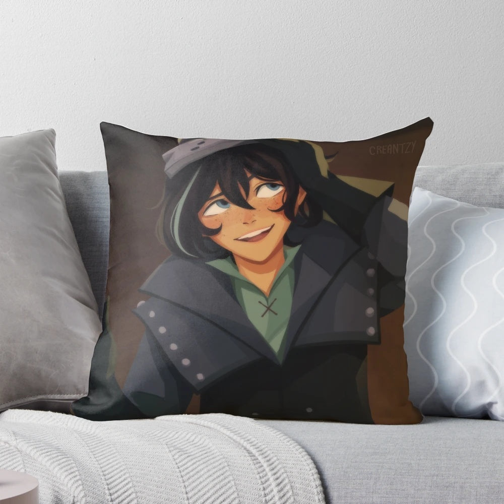 Cozy and soft decorative pillow featuring Varian from Tangled the Series