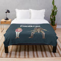 Predator inspired plush blanket featuring a humorous cinema and TV tribute