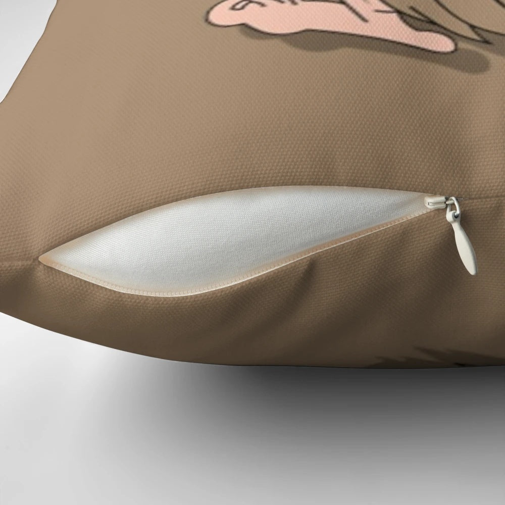 Prehistoric Captain Pillow featuring a heroic caveman in a superhero pose