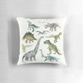 Colorful dinosaur illustration decorative pillow for home decor