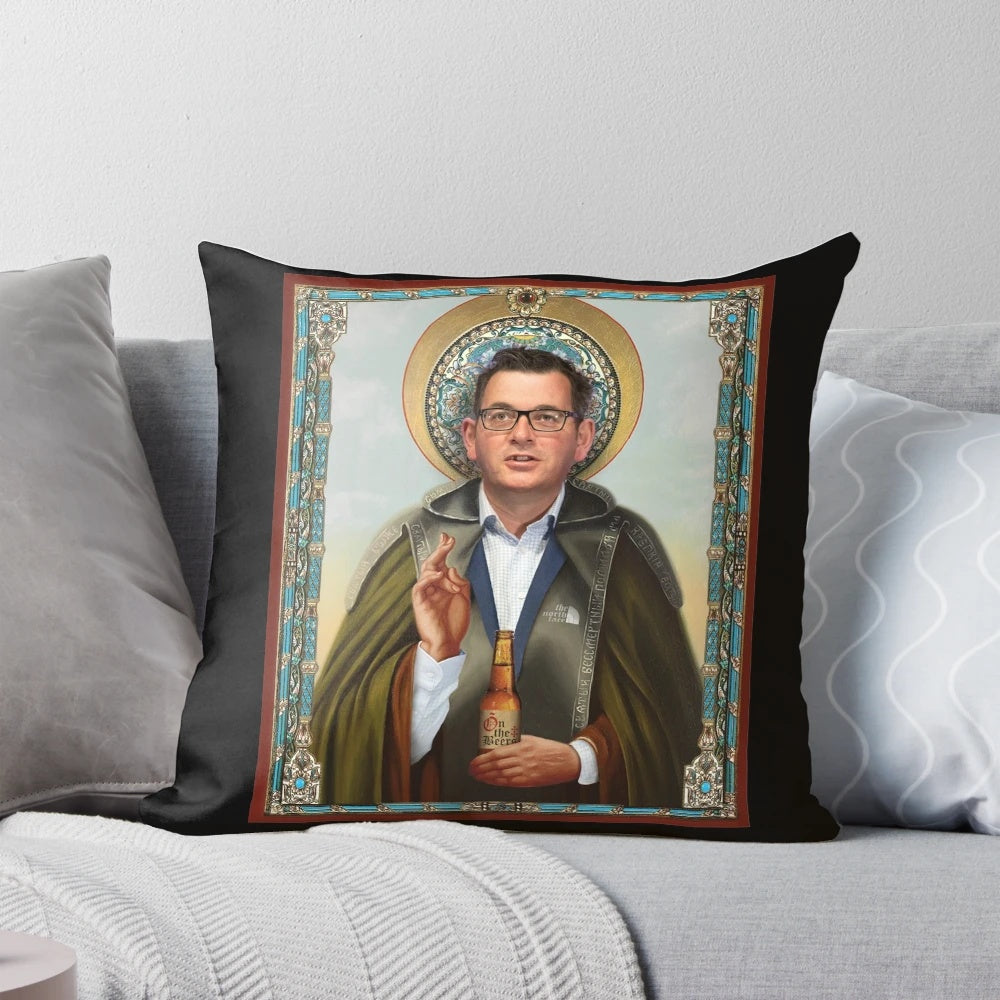 Premier Dan Andrews Saint Pillow - High-Quality Christmas Gift