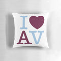 Aston Villa Pillow featuring the club's iconic claret and blue colors