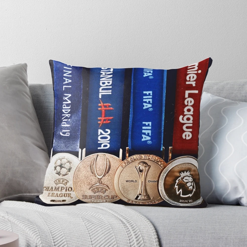 Premier League Champions Liverpool 2019/2020 Medals Pillow