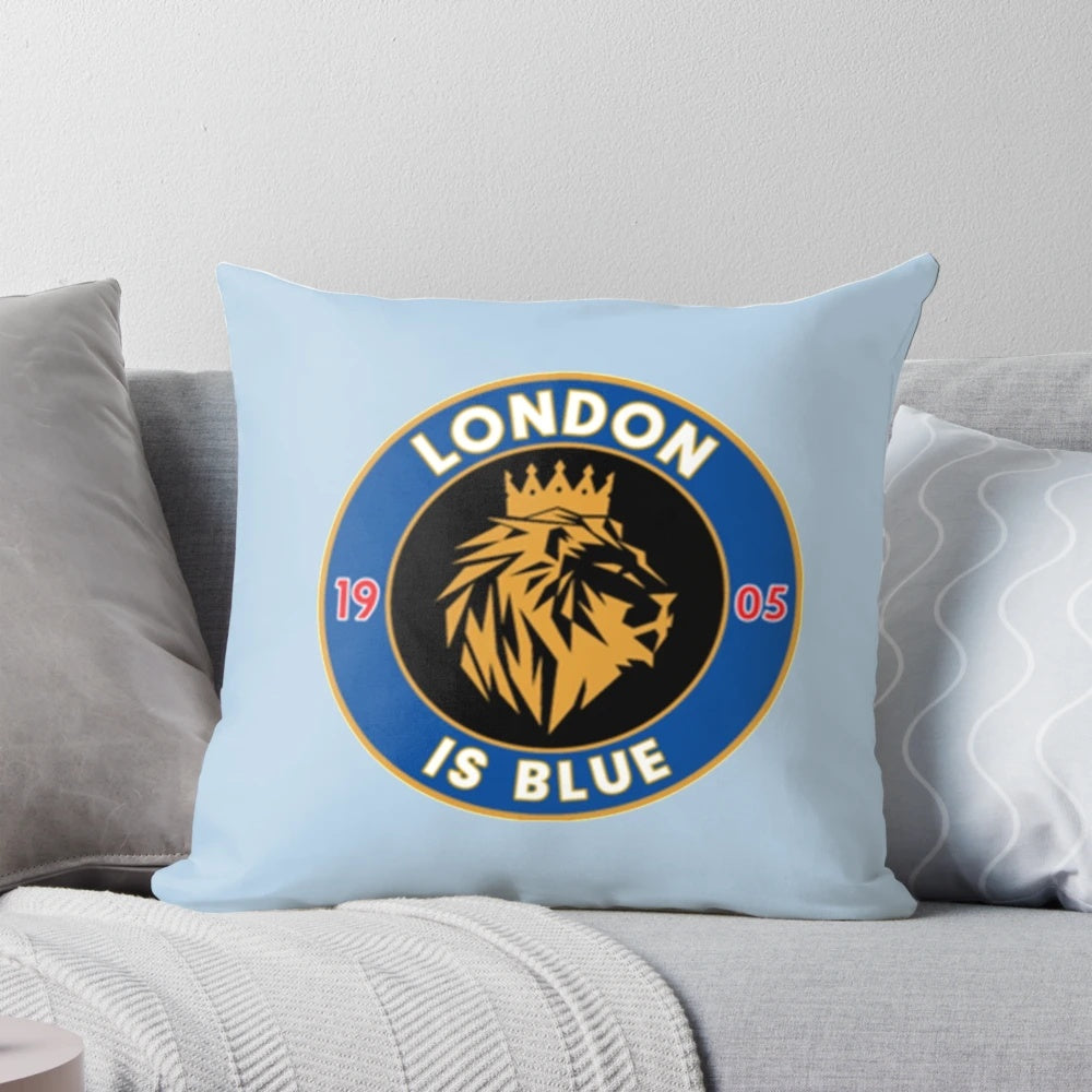 Premier League Chelsea Football Club Pillow with London Skyline