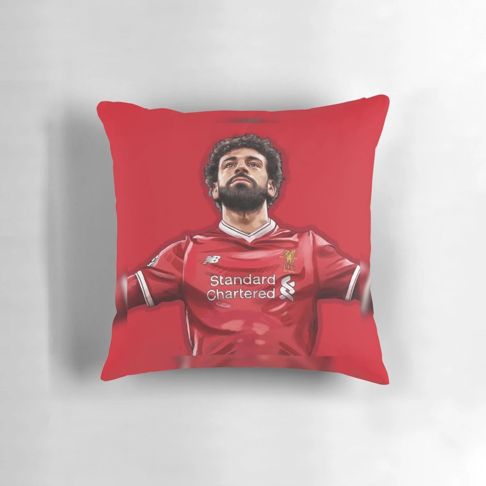 Mohamed Salah of Liverpool Football Club Pillow