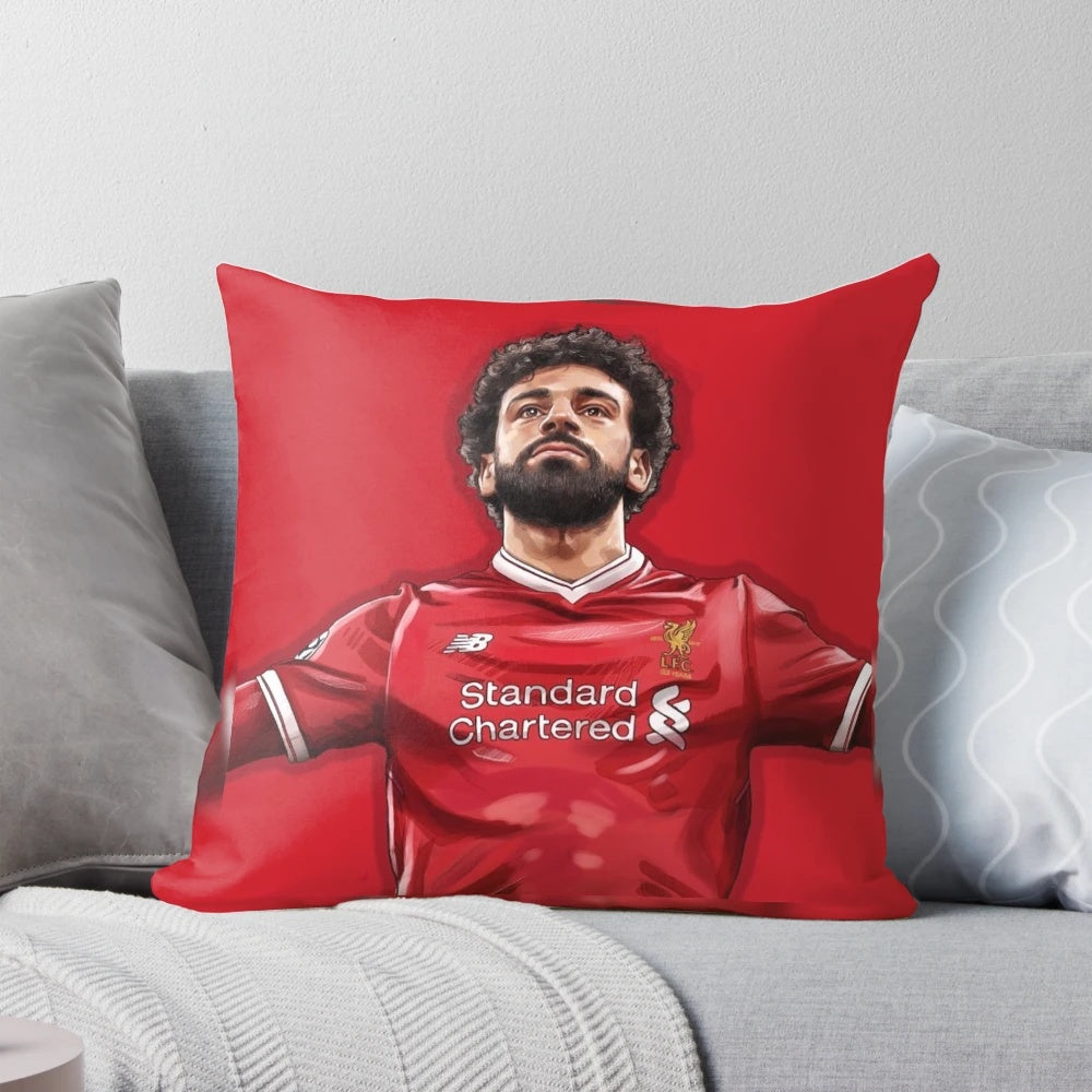 Mohamed Salah of Liverpool Football Club Pillow