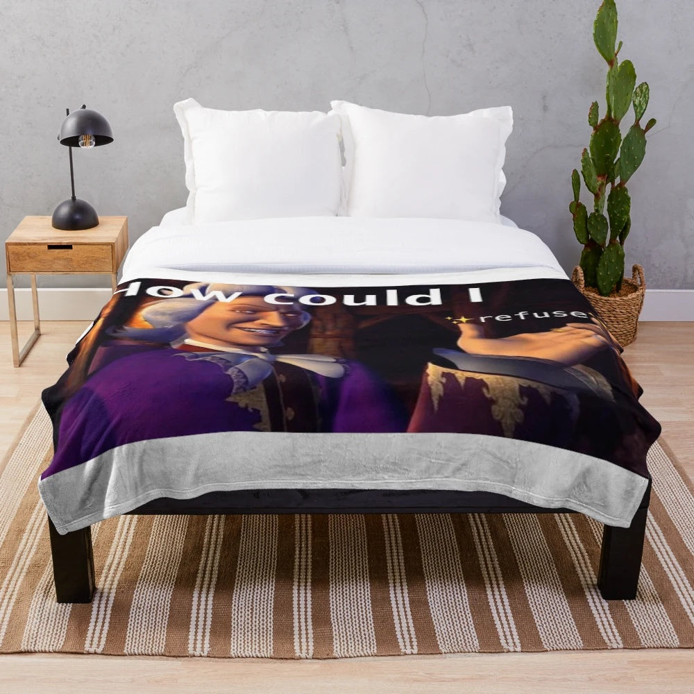 Preminger plush blanket with a retro and nostalgic design