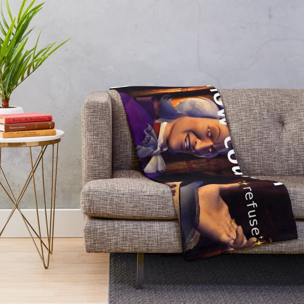Preminger plush blanket with a retro and nostalgic design
