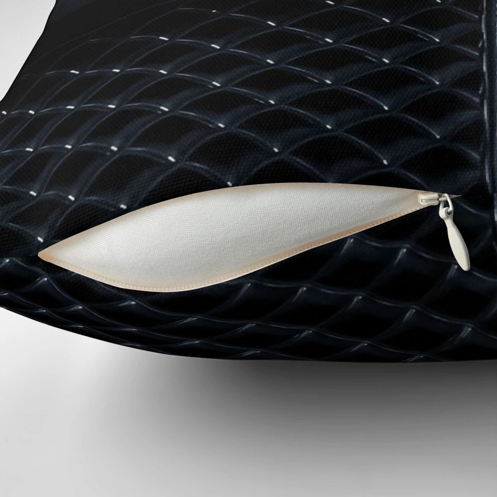 Decorative Bentley-themed pillow with automotive design