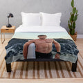 Chris Hemsworth inspired plush blanket