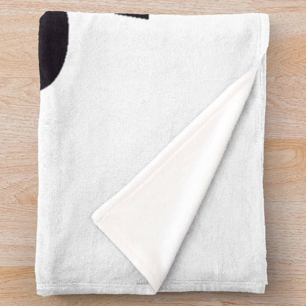 Geometric and trippy plush blanket with Cine Sofia and Filosofia patterns