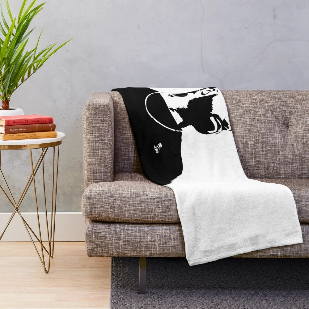 Drake rapper-inspired plush blanket with hip hop music graphics