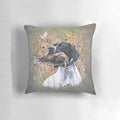 English pointer dog sleeping on a comfortable pillow