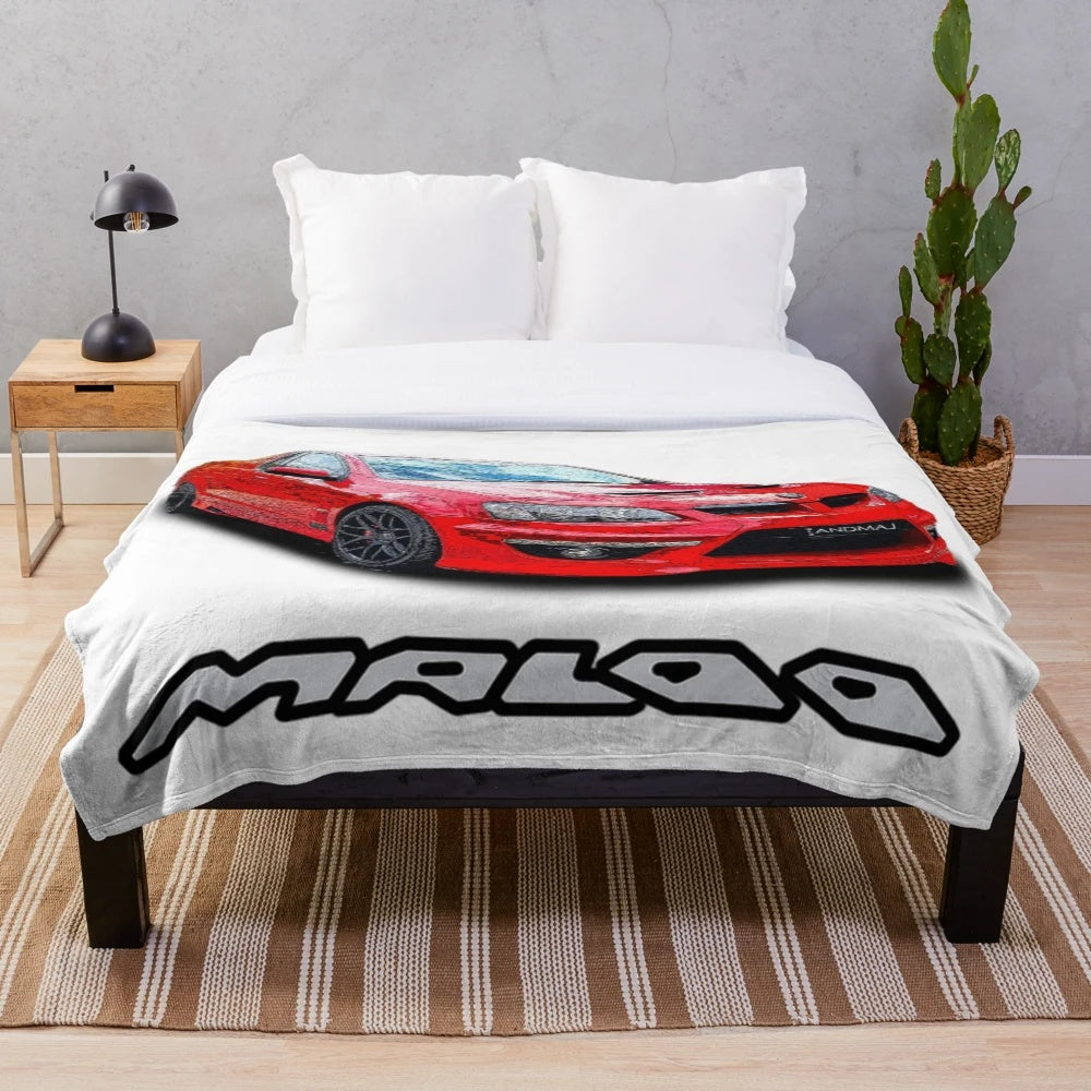Holden Commodore Ute inspired red plush blanket