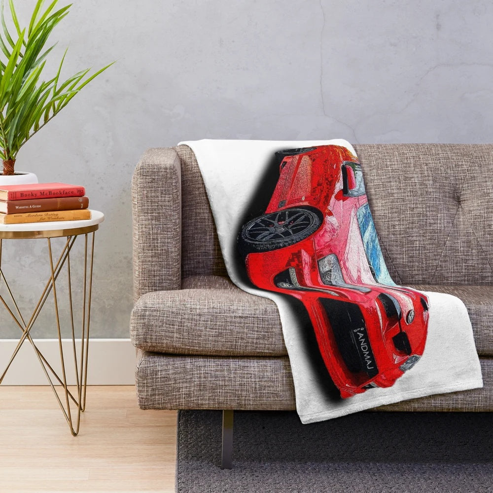 Holden Commodore Ute inspired red plush blanket