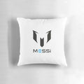 Pillow featuring the iconic Lionel Messi logo, commemorating the legendary Argentine footballer's achievements.