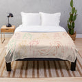 Soft and plush pastel-colored blanket